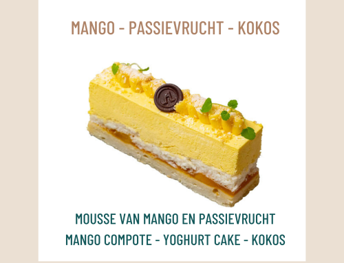 Taartje van de maand juni 2026: Mango – Passievrucht – Kokos