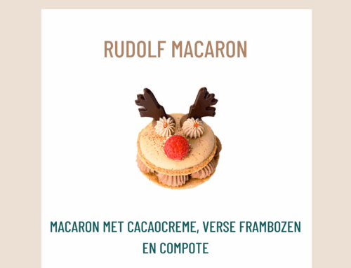 Taartje van de maand december 2025: Rudolf Macaron