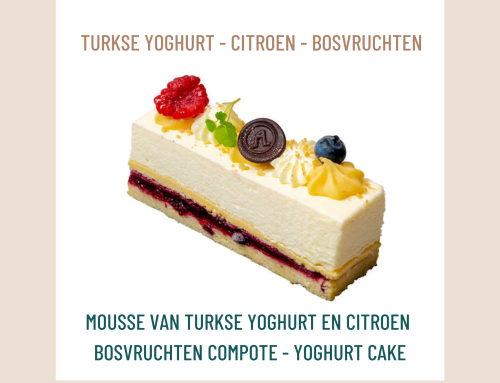 Taartje van de maand juli 2026: Turkse yoghurt – citroen – bosvruchten