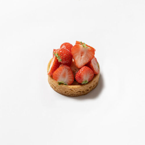 Slofje aardbei - creme suisse