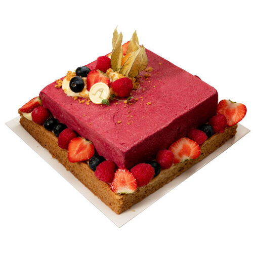 Zwarte bessenmousse - vanille creme - bosvruchtencompote