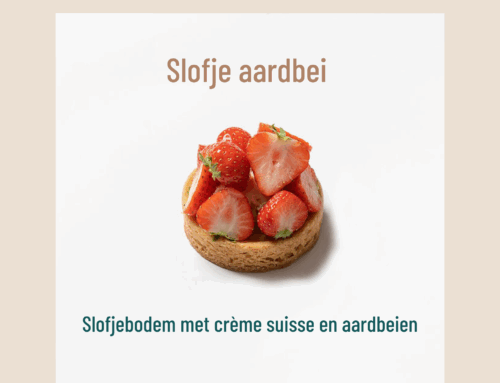 Taartje van de maand juni 2025: aardbeien slofje