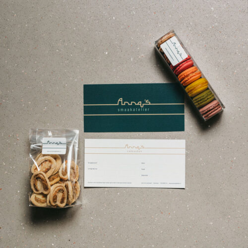 Cadeau 2 cadeaubon €15,00 – macarons – kaasvlinders