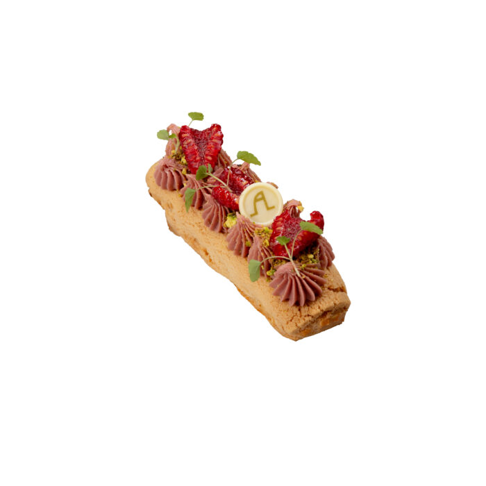 Eclair framboos - pistache