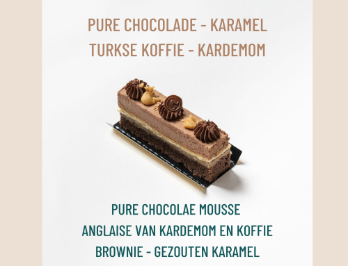 Taartje van de maand september 2026: Pure chocolade – karamel – Turkse koffie – kardemom