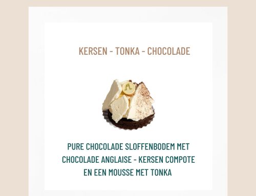 Taartje van de maand september 2026: kersen – tonka – chocolade
